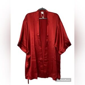 SilkySilk Robe 100% Silk Women Large *missing belt